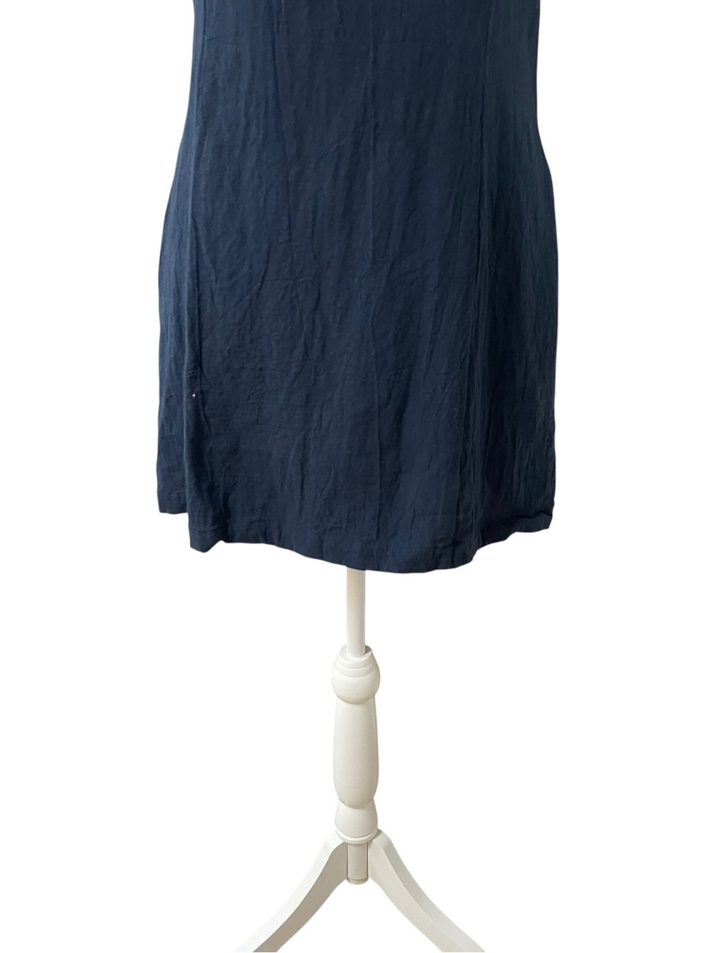 Lulus Everyday Sweetness Button Front Mini Dress With Pockets Navy Blue - Picture 9 of 16